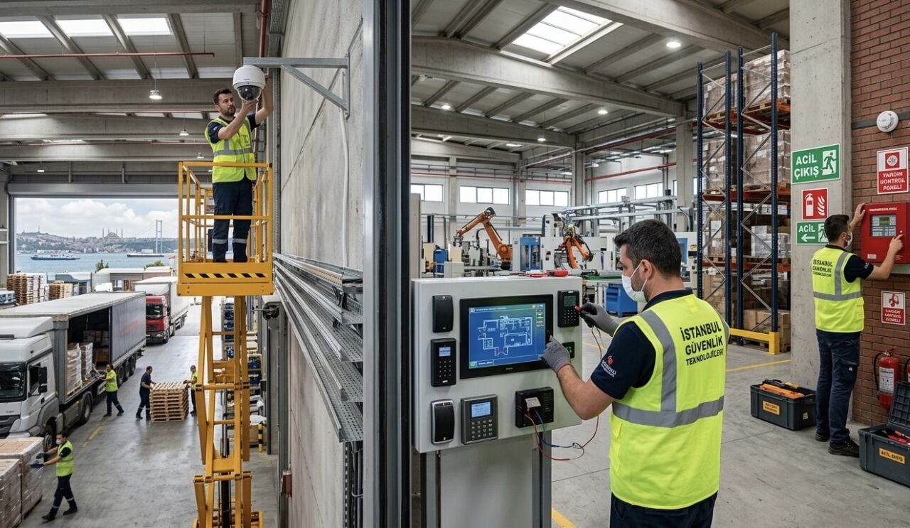 İstanbul Fabrika Güvenlik Sistemleri Kurulumu: Kamera, Yangın Alarmı, Hırsız Alarmı ve Kartlı Geçiş Çözümleri
