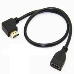 Anunnaki 90 Derece Sağ Açılı HDMI Uzatma Kablosu / Extender – 1 m / 4K Desteği