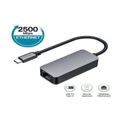 Anunnaki USB Type‑C to RJ45 2.5Gbps Gigabit Ethernet Adaptörü 2.5G | 2500 Mbps Hız, Gigabit / 2.5G Uyumlu