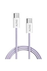 Type-C Şarj Kablosu 1m PD 60W 3A 1Gbps Hızlı Şarj & Data Transfer Usb-c Iphone Android Örgülü Kablo