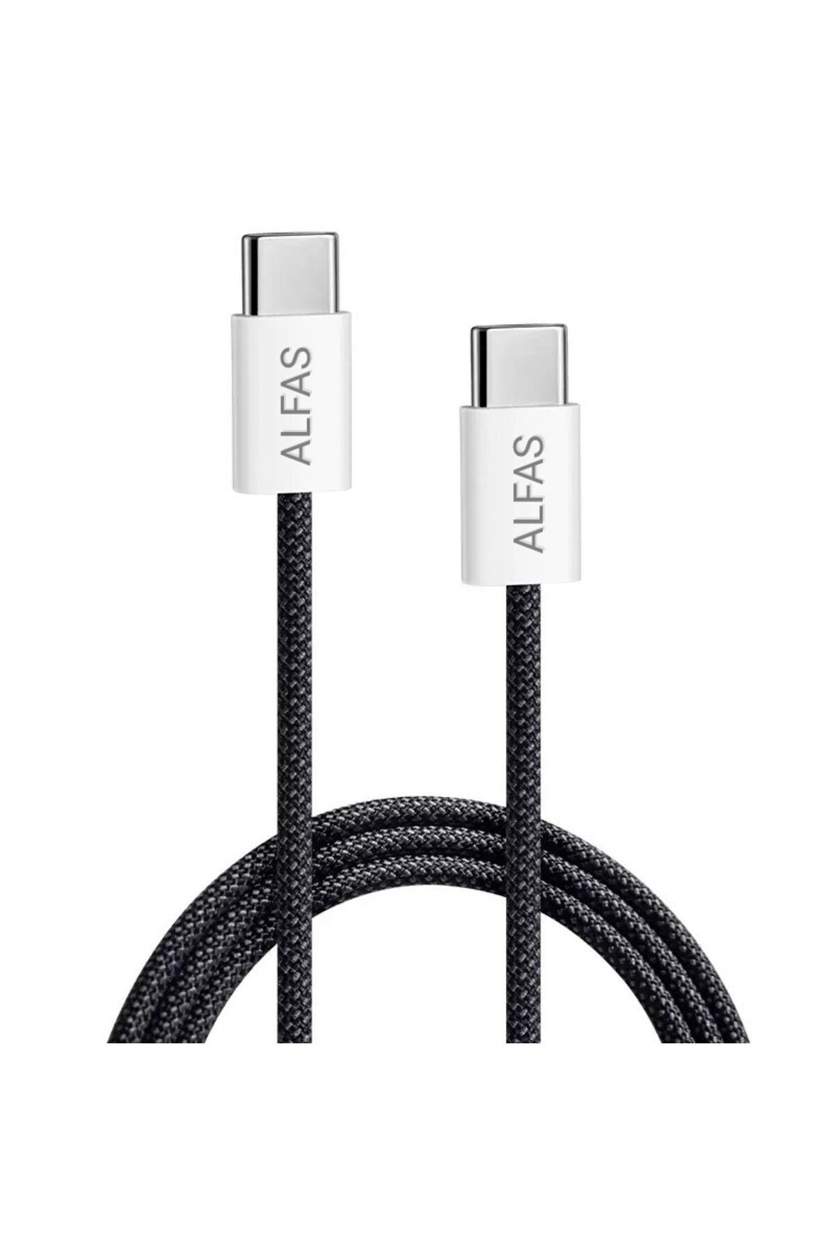 Type-C Şarj Kablosu 1m PD 60W 3A 1Gbps Hızlı Şarj & Data Transfer Usb-c Iphone Android Örgülü Kablo