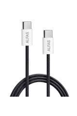 Type-C Şarj Kablosu 1m PD 60W 3A 1Gbps Hızlı Şarj & Data Transfer Usb-c Iphone Android Örgülü Kablo