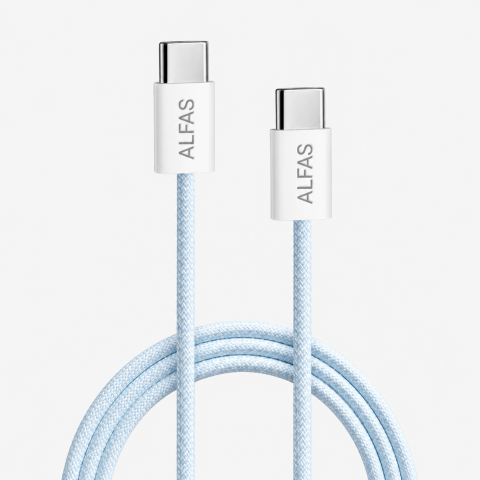 Type-C Şarj Kablosu 1m PD 60W 3A 1Gbps Hızlı Şarj & Data Transfer Usb-c Iphone Android Örgülü Kablo