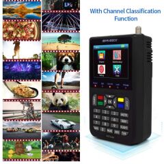 ALFA V9 Finder Uydu Yön Bulucu Uydu Sinyal Ölçer DVB-S2 HD 1080P Türkçe Sat Finder