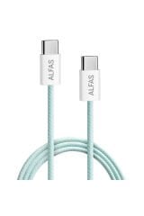 Type-C Şarj Kablosu 1m PD 60W 3A 1Gbps Hızlı Şarj & Data Transfer Usb-c Iphone Android Örgülü Kablo