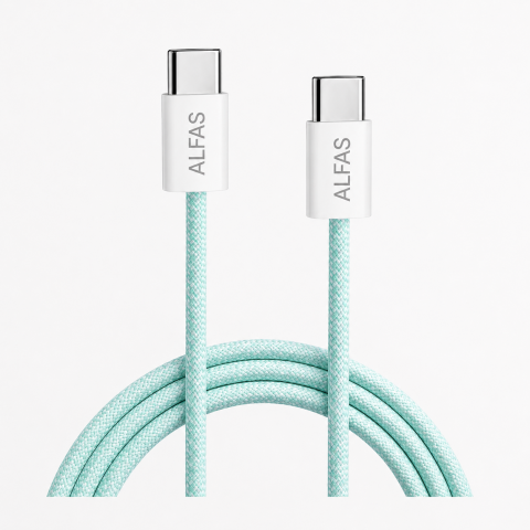 Type-C Şarj Kablosu 1m PD 60W 3A 1Gbps Hızlı Şarj & Data Transfer Usb-c Iphone Android Örgülü Kablo