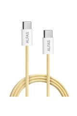 Type-C Şarj Kablosu 1m PD 60W 3A 1Gbps Hızlı Şarj & Data Transfer Usb-c Iphone Android Örgülü Kablo