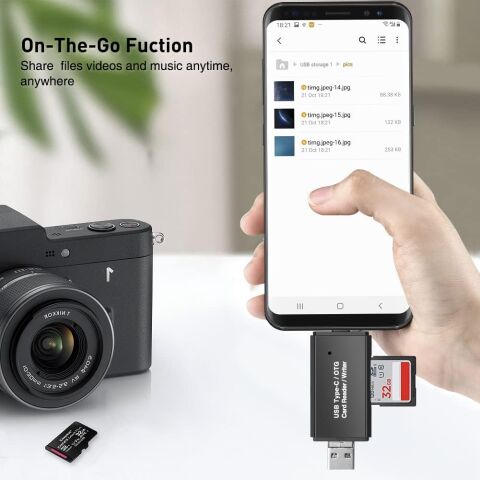 USB Type-c Sd Kart Dönüştürücü Usb To Sd/micro Sd Kart Okuyucu Çevirici Adaptör