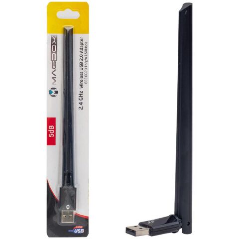 MAGBOX USB ANTENLİ WİFİ Wireless ADAPTÖRÜ 150 MBPS UYDU ALICISI WİFİ ANTENİ