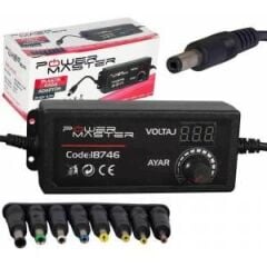 12V-10V-8V-6V-4V-3V 5 AMPER KADEMELİ Universal ŞARJ Aleti Adaptörü