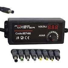 12V-10V-8V-6V-4V-3V 5 AMPER KADEMELİ Universal ŞARJ Aleti Adaptörü