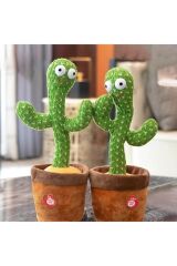 Dans Eden Şarkı Söyleyen Kaktüs Ses Taklitli Işıklı