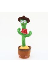 Dans Eden Şarkı Söyleyen Kaktüs Ses Taklitli Işıklı