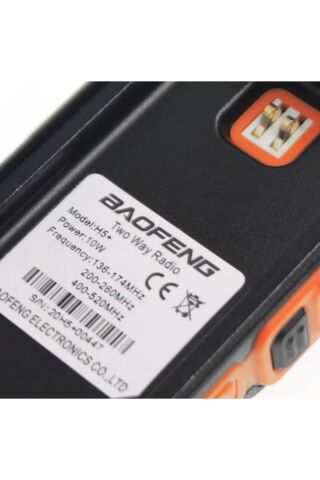 BF-H5 Plus 10W Çift Bant İki Yüzlü Radyo Taşınabilir El Telsizi