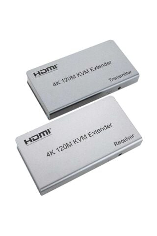 Cat6 4K 120 Metre Kvm Usb Extender HDM Uzun Mesafe Görüntü ve Kontrol Aktarımı Sunum TV