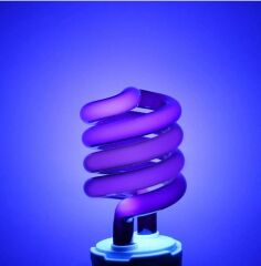 15W SPİRAL BLACKLIGHT MOR PARA SAYMA LAMBASI E27 AMPUL