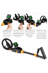 Profesyonel Yeraltı Su Geçirmez Plaj Metal Altın Dedektörü