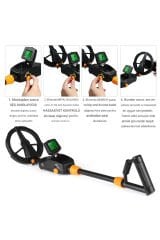 Profesyonel Yeraltı Su Geçirmez Plaj Metal Altın Dedektörü