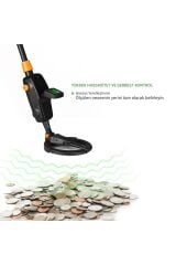 Profesyonel Yeraltı Su Geçirmez Plaj Metal Altın Dedektörü