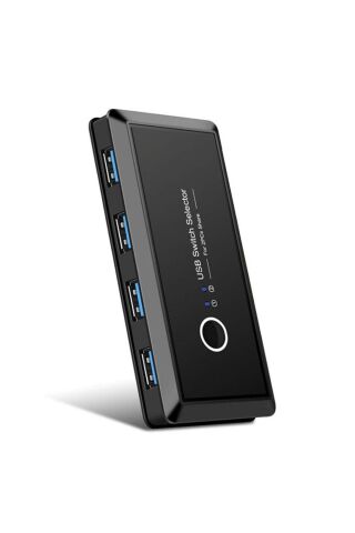 Usb 3.0 4 Port Hub 2 Uyumlu Kasa Pc Bilgisayar Kvm Switch Splitter Çoklayıcı