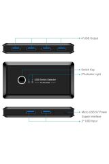 Usb 3.0 4 Port Hub 2 Uyumlu Kasa Pc Bilgisayar Kvm Switch Splitter Çoklayıcı