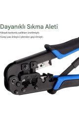 RJ45 Ez RJ11 ve RJ12 Jack Ethernet Kablosu Kesme Hassas Sıkma Pensesi