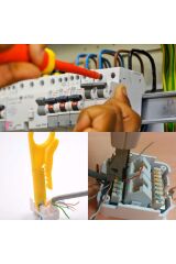 Telefon İrtibatlama Profesyonel Çok Fonksiyonlu Krone Pense ve Kablo Soyucu Makas