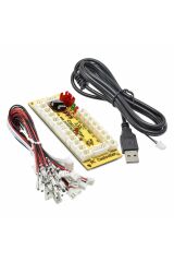 Arcade Usb Kontrol Kart Seti Pc Joystick Oyun Kol Konsol Buton Kablo Kit 5v Diy Sıfır Gecikme Kit
