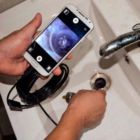 Alfa Smart USB Endoskop Yılan Kamera PC Android Su Geçirmez 7mm 2 Metre Kablo Kamera