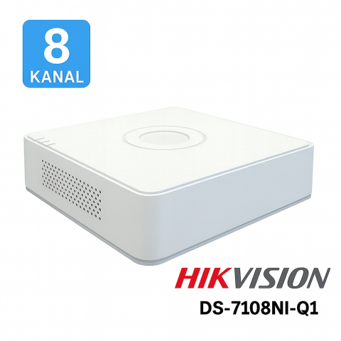 HIKVISION NVR DS-7108NI-Q1/ 8 KANAL GÜVENLİK KAMERASI KAYIT CİHAZI