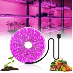 ALFA USB 2 METRE ŞERİT LED  GROW LIGHT SPEKTRUM BİTKİ YETİŞTİRME LAMBASI MEYVE SEBZE  2m