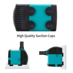 ALFA 10W Ayarlanabilir Akvaryum Gölet Su Pompası Dalgıç 220V Su Geçirmez Ultra Sessiz