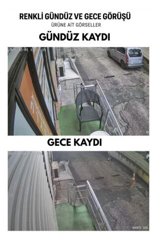 4 Kameralı 4MP Sesli Kayıtlı 4'lü Gece Görüşlü İç Dış mekan IP Kamera Seti Tak Çalıştır