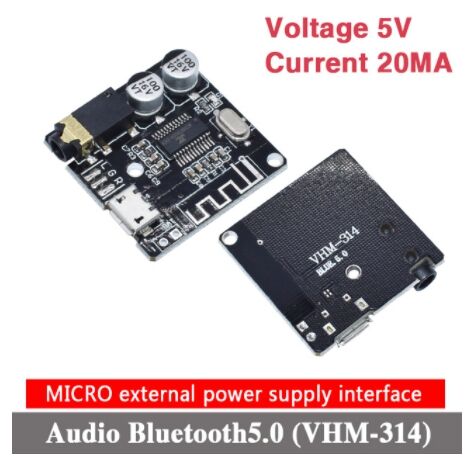 Bluetooth 5.0 Mp3 Ses Kayıt Kartı Dekoder Stereo Müzik Modulü VHM-314