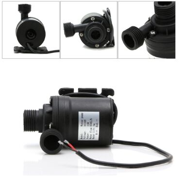 800 Litre Saat 19W DC 12V Fırçasız  Su Pompası Motor Su Geçirmez Hidrofor