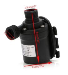 800 Litre Saat 19W DC 12V Fırçasız  Su Pompası Motor Su Geçirmez Hidrofor