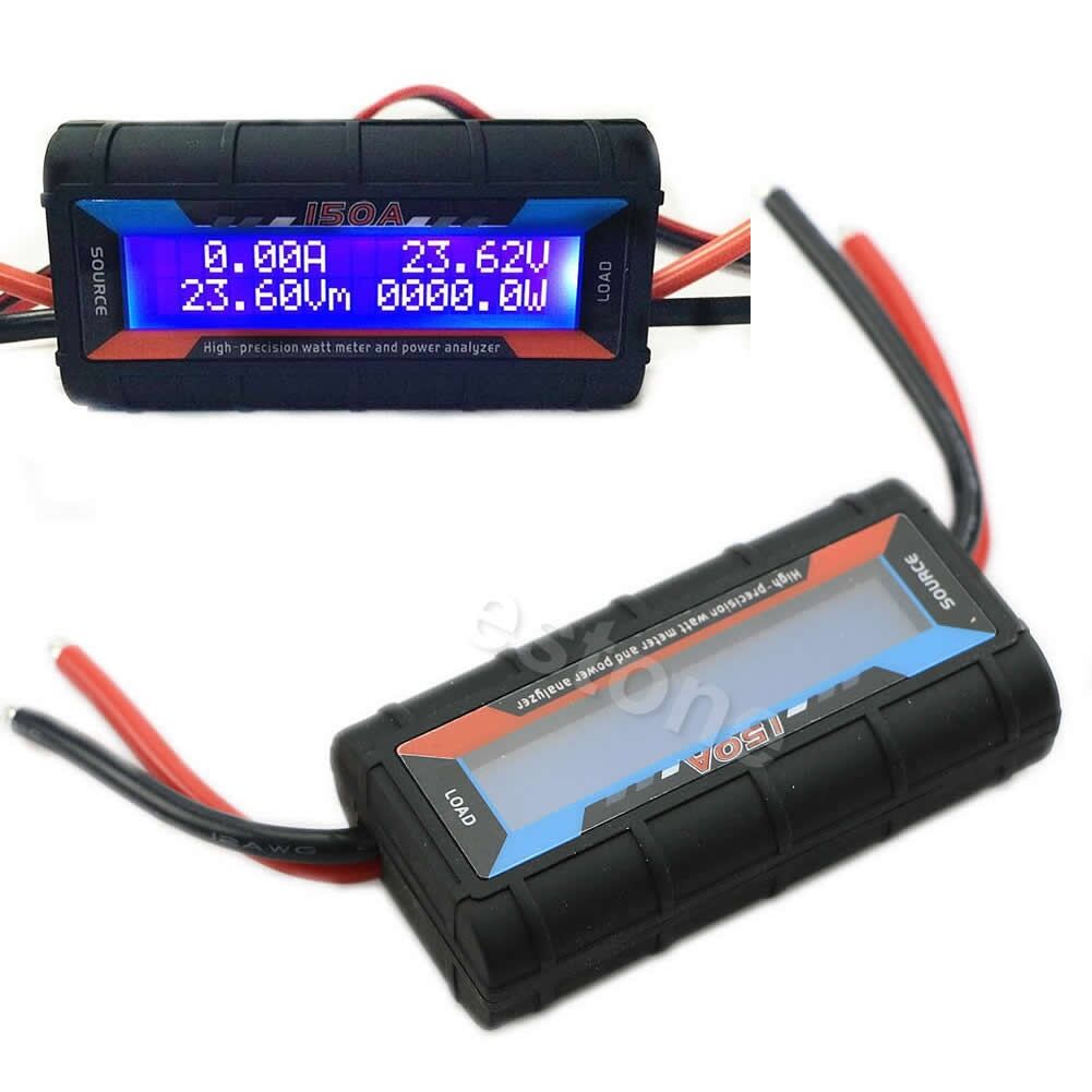150A Güç Analizörü Watt Metre RC Analiz Cihazı RC Pil Güneş Rüzgar Dedektörü
