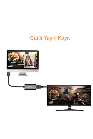 4K 1080P Full HD HDMI to Type C Telefon Tablet Kamera Pc Canlı Yayın Video Yakalama Aleti