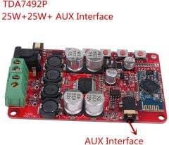 TDA7492P 2X25W Aux Girişli Kablosuz Bluetooth 4.0 Amfi Modulü