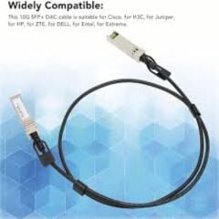 Alfas 10G SFP+ DAC Kablo 1m Pasif 10Gbps Yüksek Hızlı Ağ Kablosu