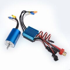 RC 2440 4000KV SENSÖRSÜZ FIRÇASIZ RC MOTOR + 35A ESC 1/14 1/16 Yarış Arabaları
