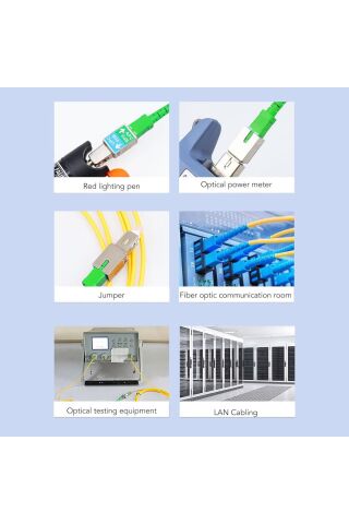 SC APC Dişi Adaptör 1200nm - 1600nm Hibrit Ethernet Fiber Optik Konnektör