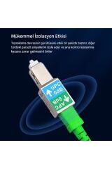 SC APC Dişi Adaptör 1200nm - 1600nm Düşük Kayıp zolasyon Hibrit Ethernet Fiber Optik Konnektör