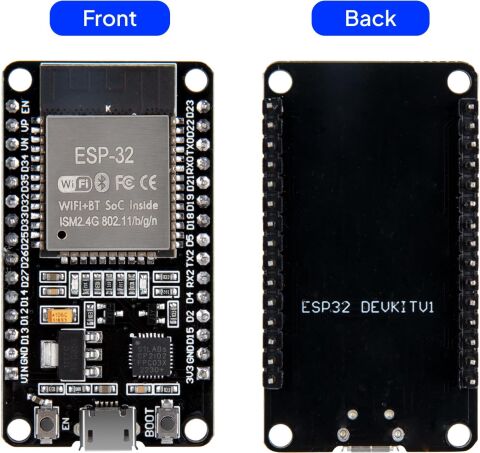 ESP32 Geliştirme Kartı Micro USB | Wifi Bluetooth Mikrodenetleyici, Düşük Güç Tüketimli IoT Modülü