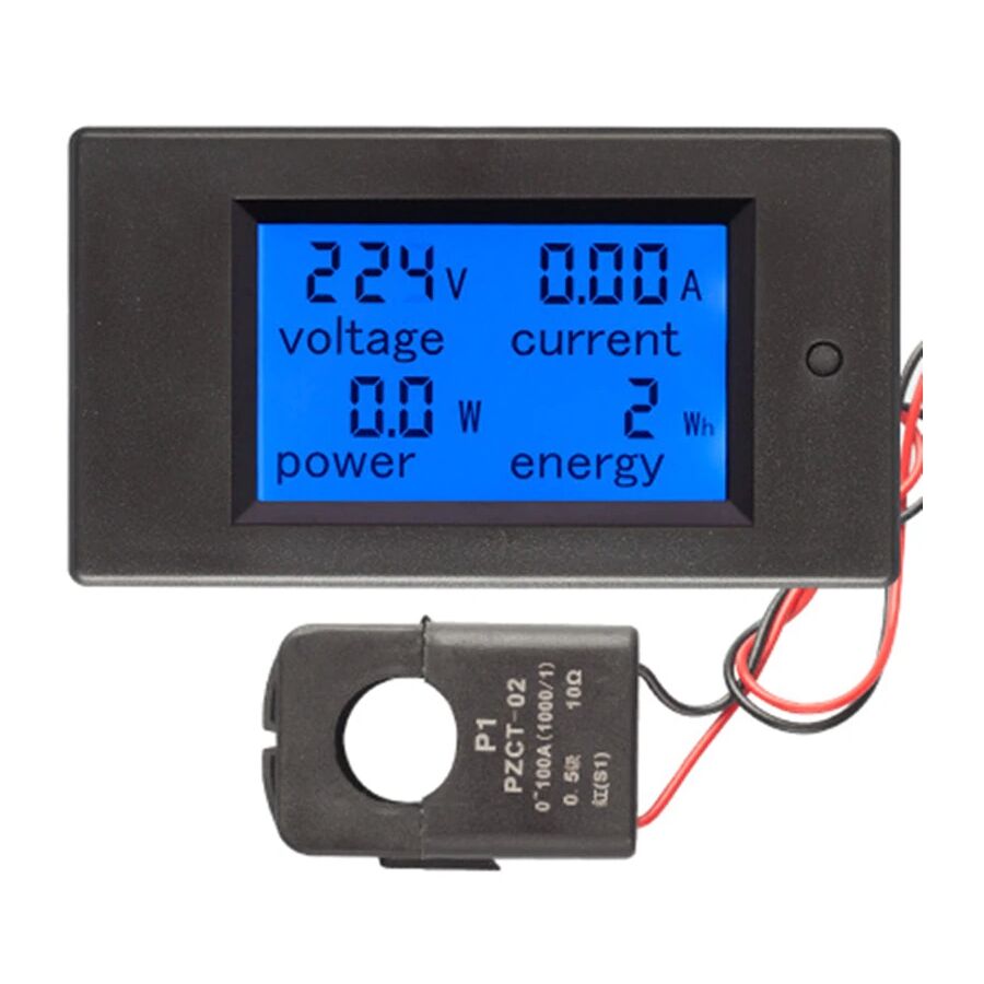 PZEM-061 Dijital Voltmetre AC 4 IN 1 Multimetre Ampermetre Wattmetre + PZCT-02