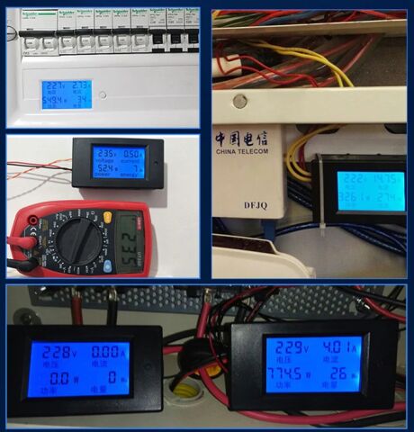 PZEM-061 Dijital Voltmetre AC 4 IN 1 Multimetre Ampermetre Wattmetre + PZCT-02