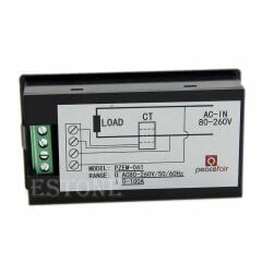 PZEM-061 Dijital Voltmetre AC 4 IN 1 Multimetre Ampermetre Wattmetre + PZCT-02