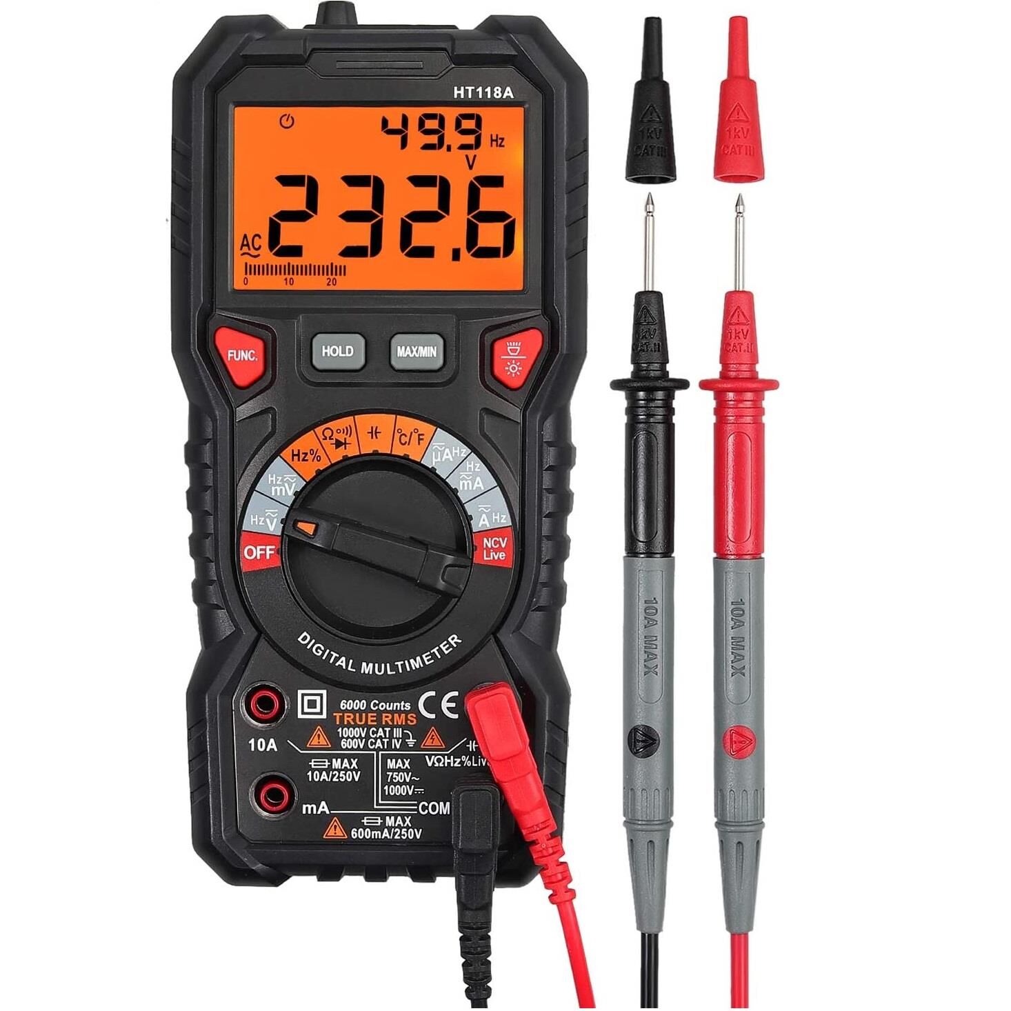 ALFA Habotest HT118A True Rms Dijital Multimetre AC/DC NCV Sıcaklık Diod