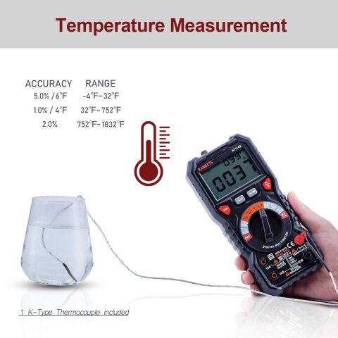 ALFA Habotest HT118A True Rms Dijital Multimetre AC/DC NCV Sıcaklık Diod