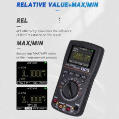 ALFA ET828 2 in 1 Osiloskop Multimetre 1 MHz AC DC Frekans Diyot 10 Dalga Grafik Depolama